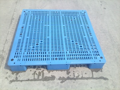 【1100*1000*140藍色塑料棧板,叉車塑料卡板,1500公斤叉車托盤】價格,廠家,圖片,塑膠托盤,上海萬廣塑業-